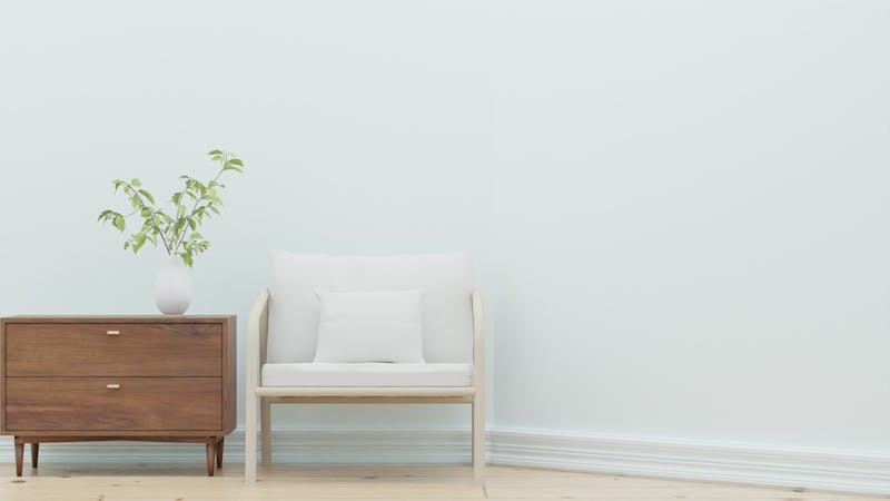 Sillón con mesa auxiliar